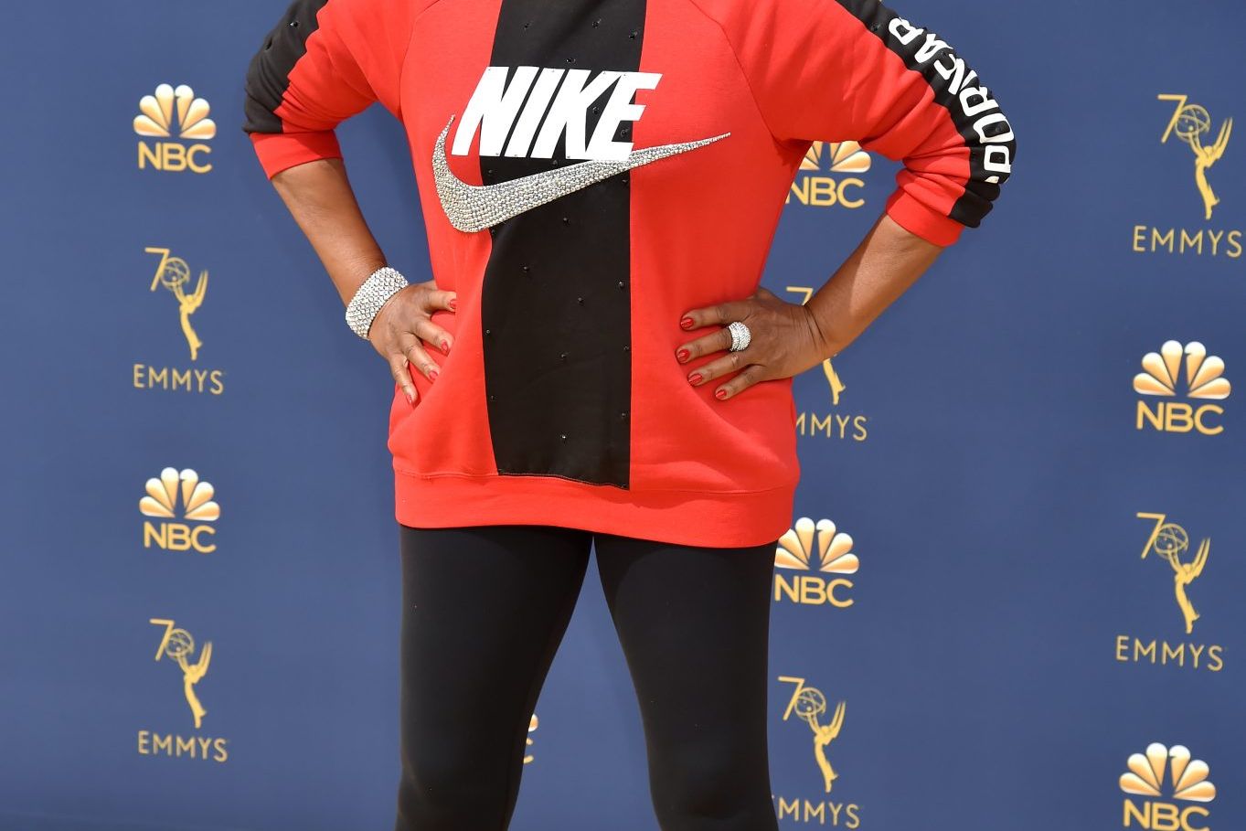 Jenifer Lewis wear Nike supporting Colin Kaepernick shirt, ladies