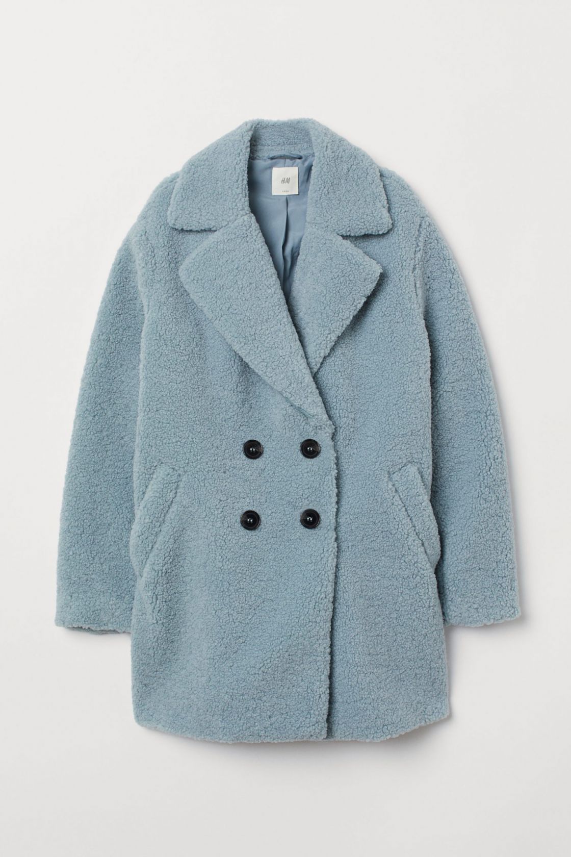 H and hotsell m pile coat