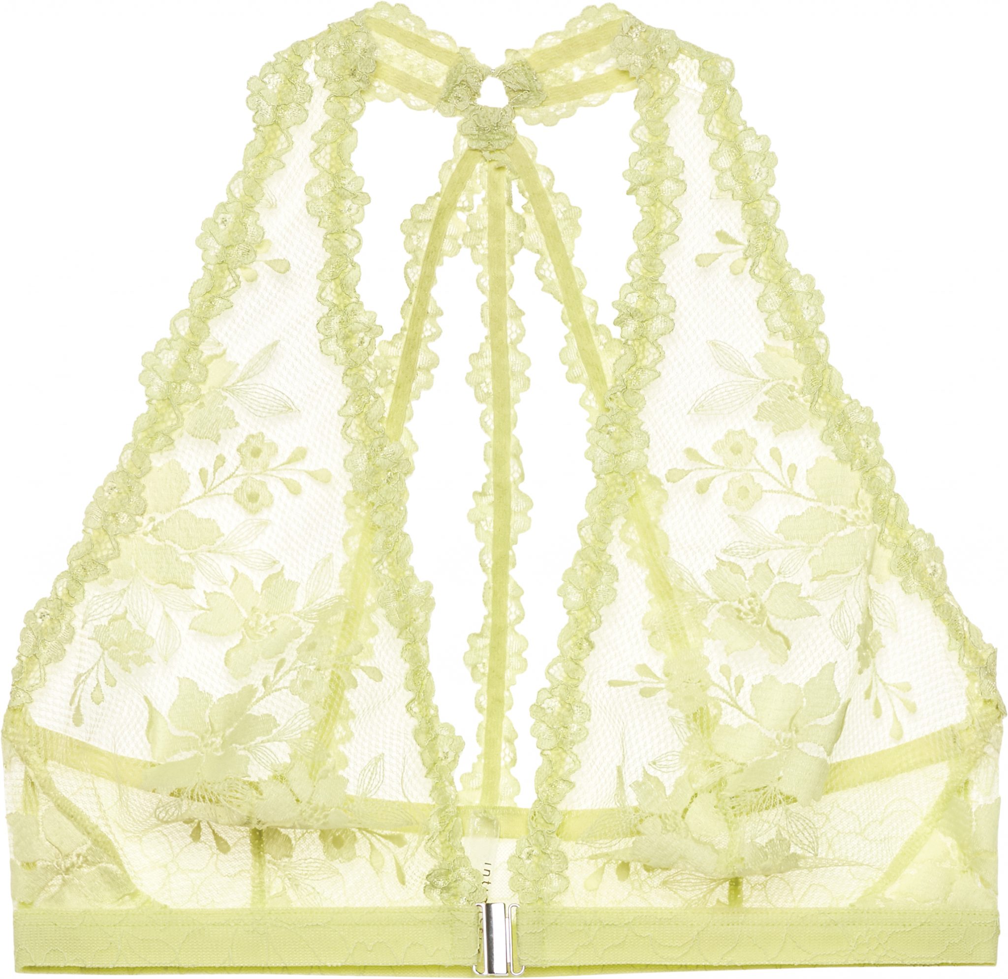 Neon yellow lace signature bralette, Stella McCartney, Shop Bralettes &  Bras For Women Online