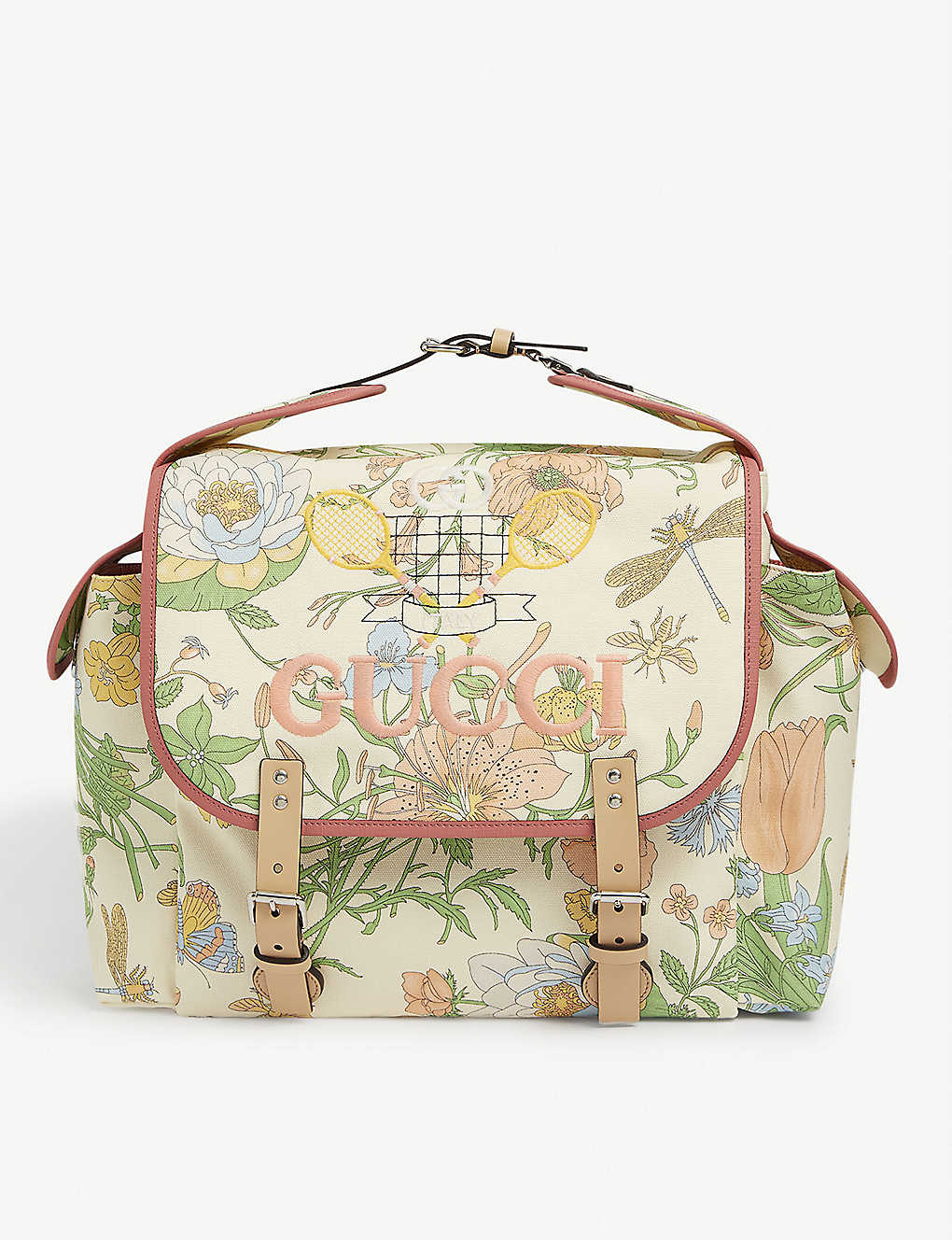 Gucci floral diaper discount bag