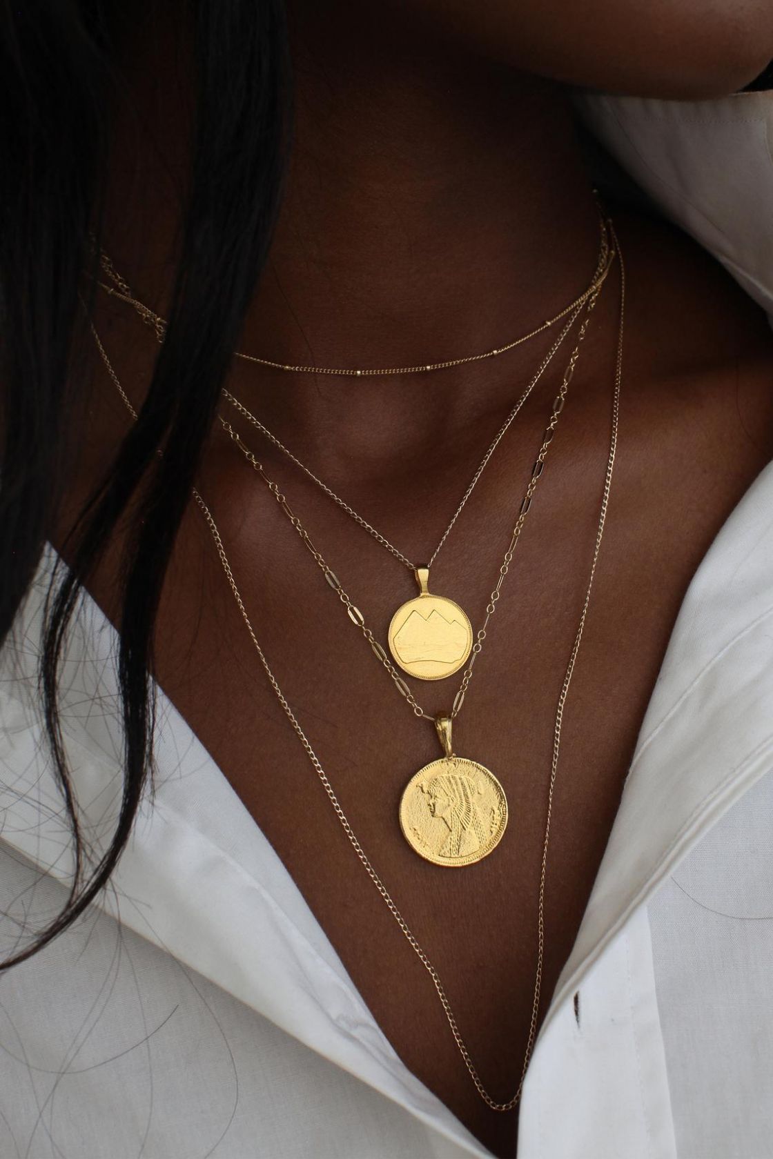 DESIGNER GOLD PLATED KERALA STYLE COIN NECKLACE M44 – Urshi Collections