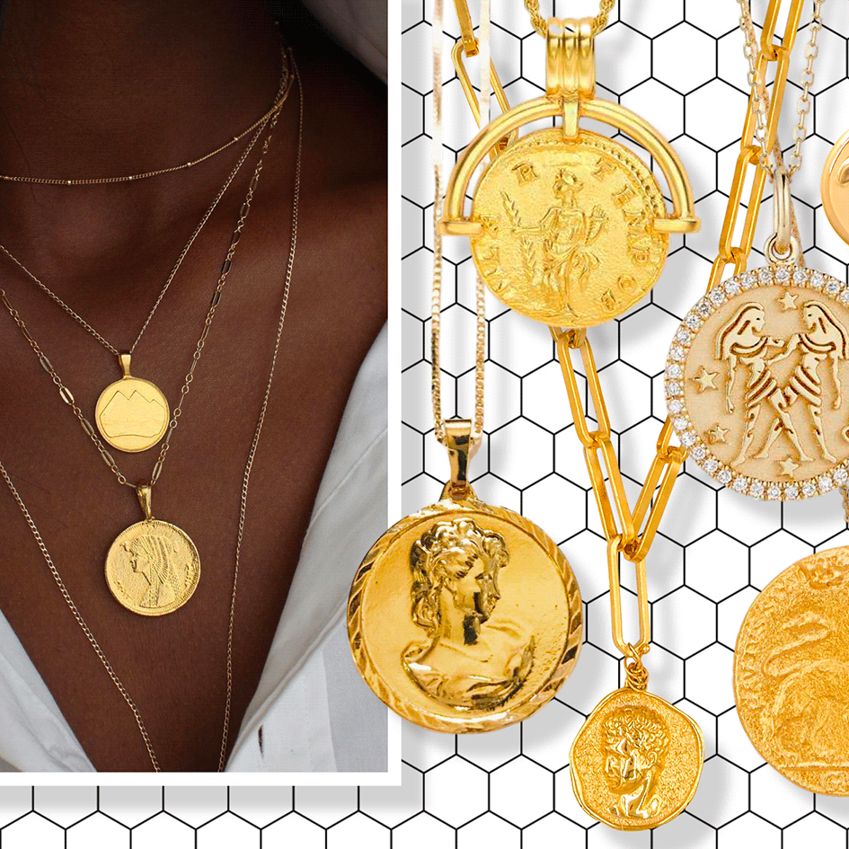 Gold Coin Pendant Necklace – Cceyyone
