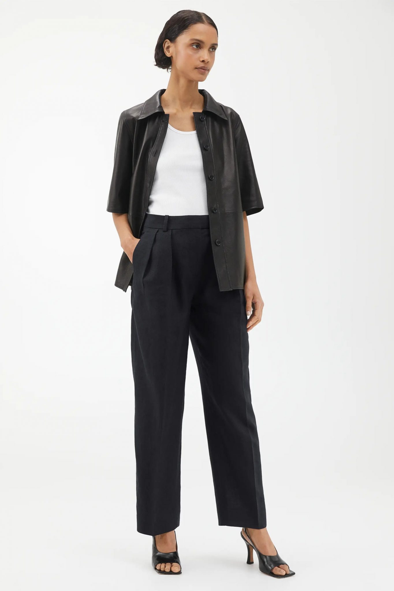 Linen Slouch Trousers by Subtitled Online  THE ICONIC  Australia