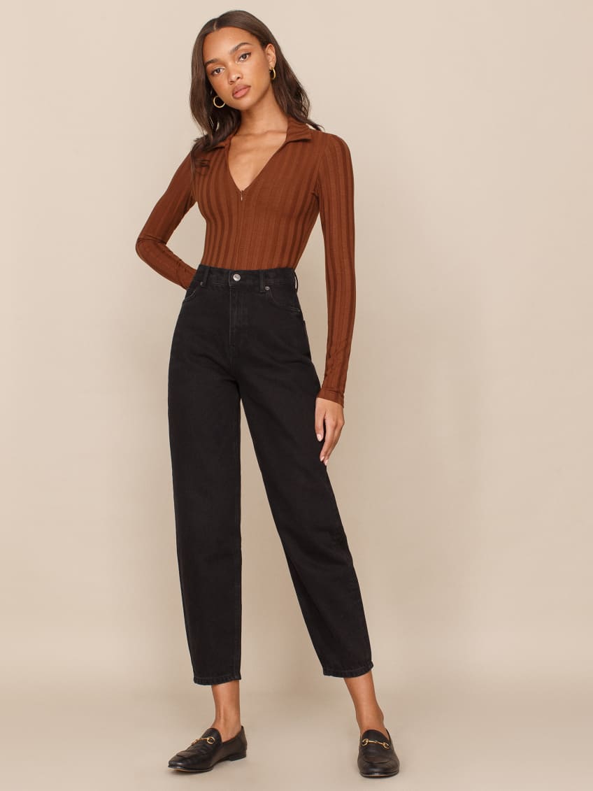 Reformation cropped flood store jean