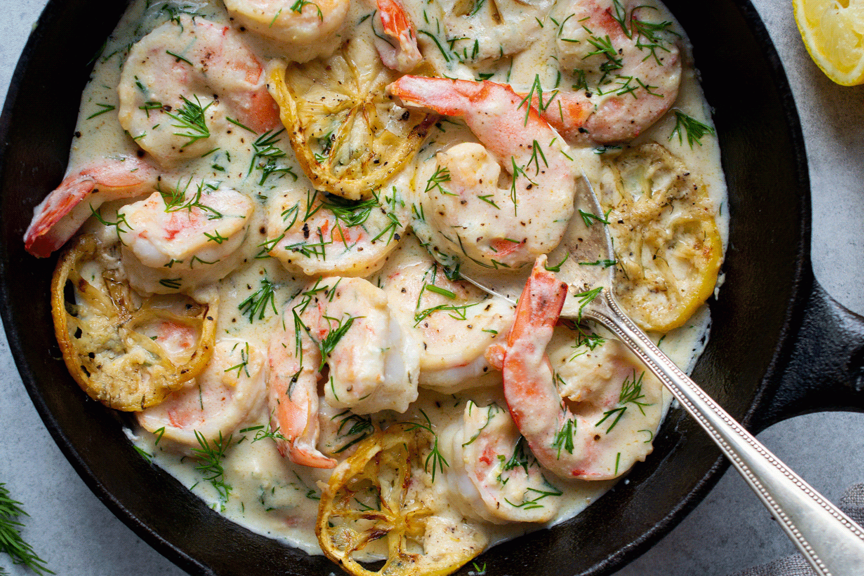 Prawns recipe: boost energy levels with a creamy shrimp supper