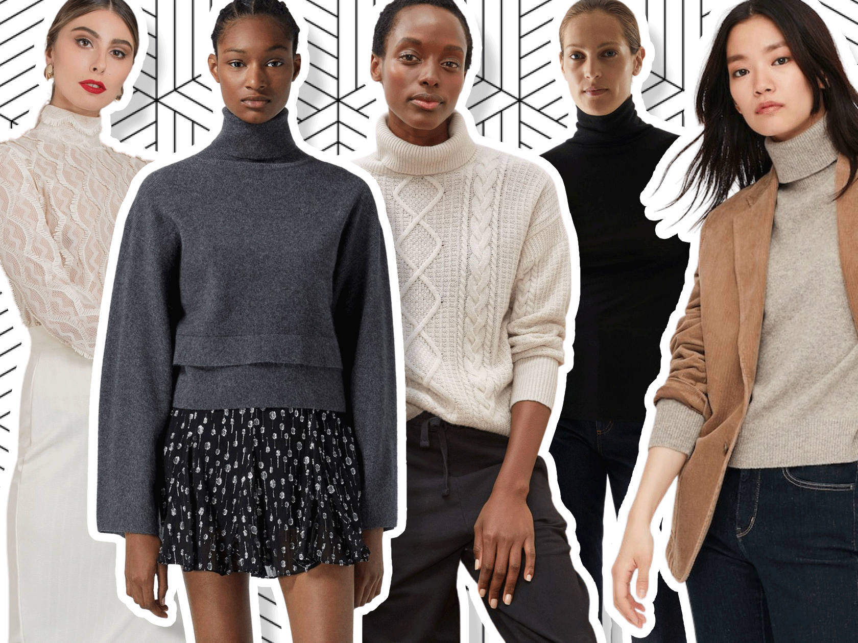 Roll neck jumpers: fine and cable knit jumpers to keep you warm