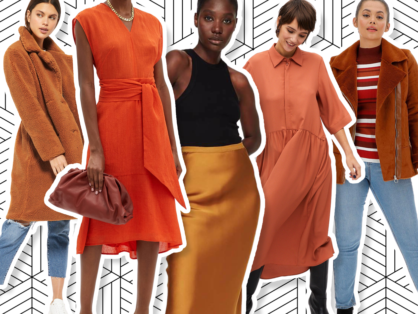pumpkin spice fashion inspired looks from Cos, Zara, Cefinn