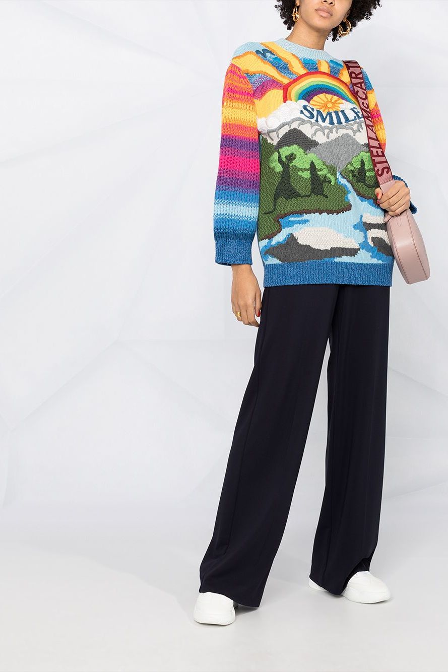 Joanie + Every Cloud Intarsia Knit Jumper