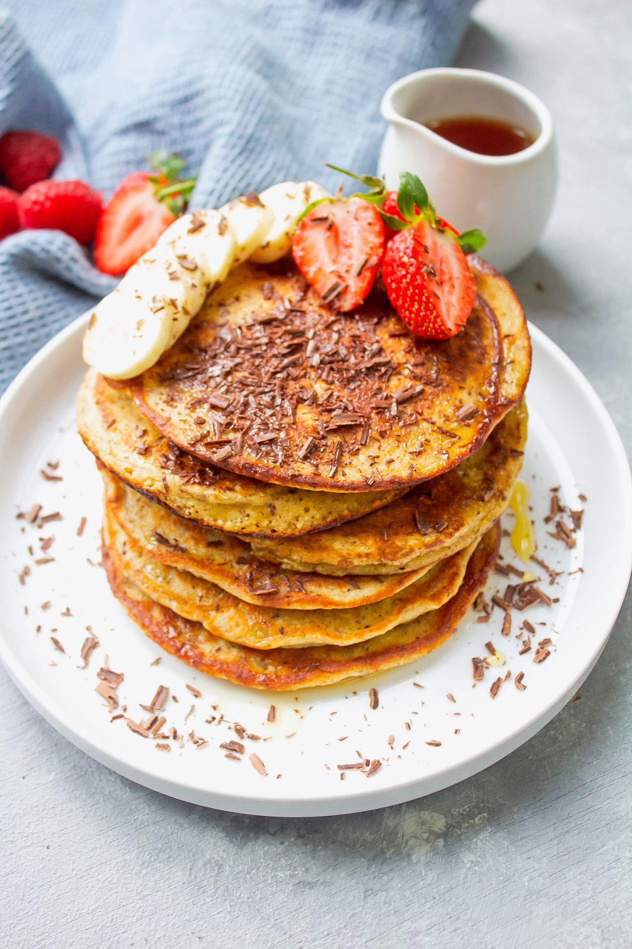 Banana oat pancake recipe for postworkout protein kick