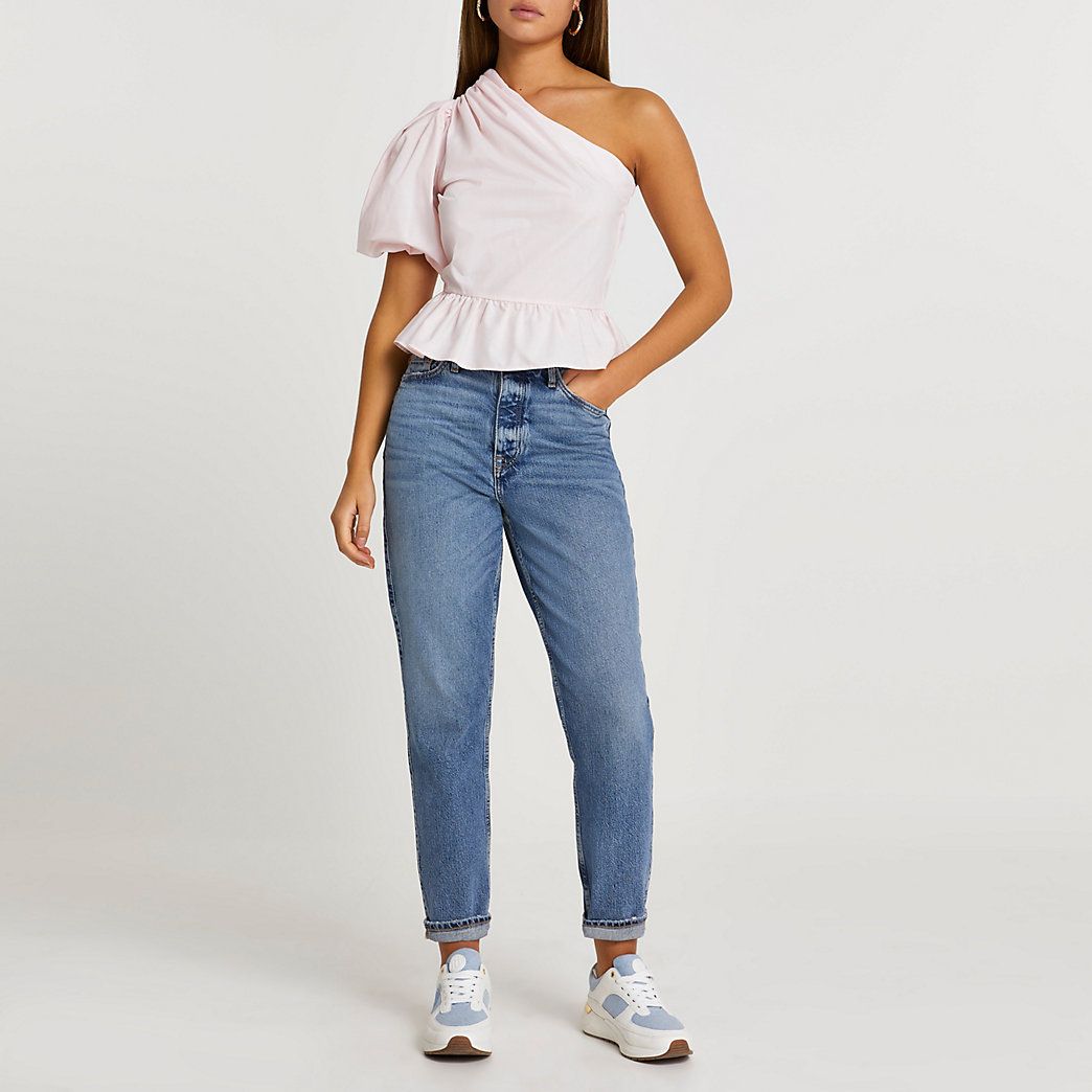 Stradivarius one shoulder online top