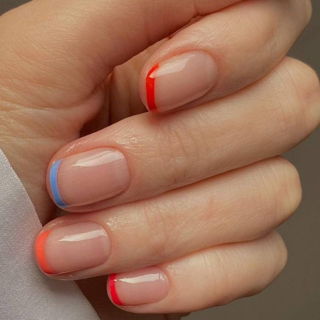Nail design | Beautiful trendy French nails design for natural short square  nails 2020 - Mycozylive.com | Short square acrylic nails, White tip acrylic  nails, Square nails