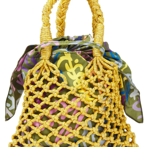 Prada macrame online bag