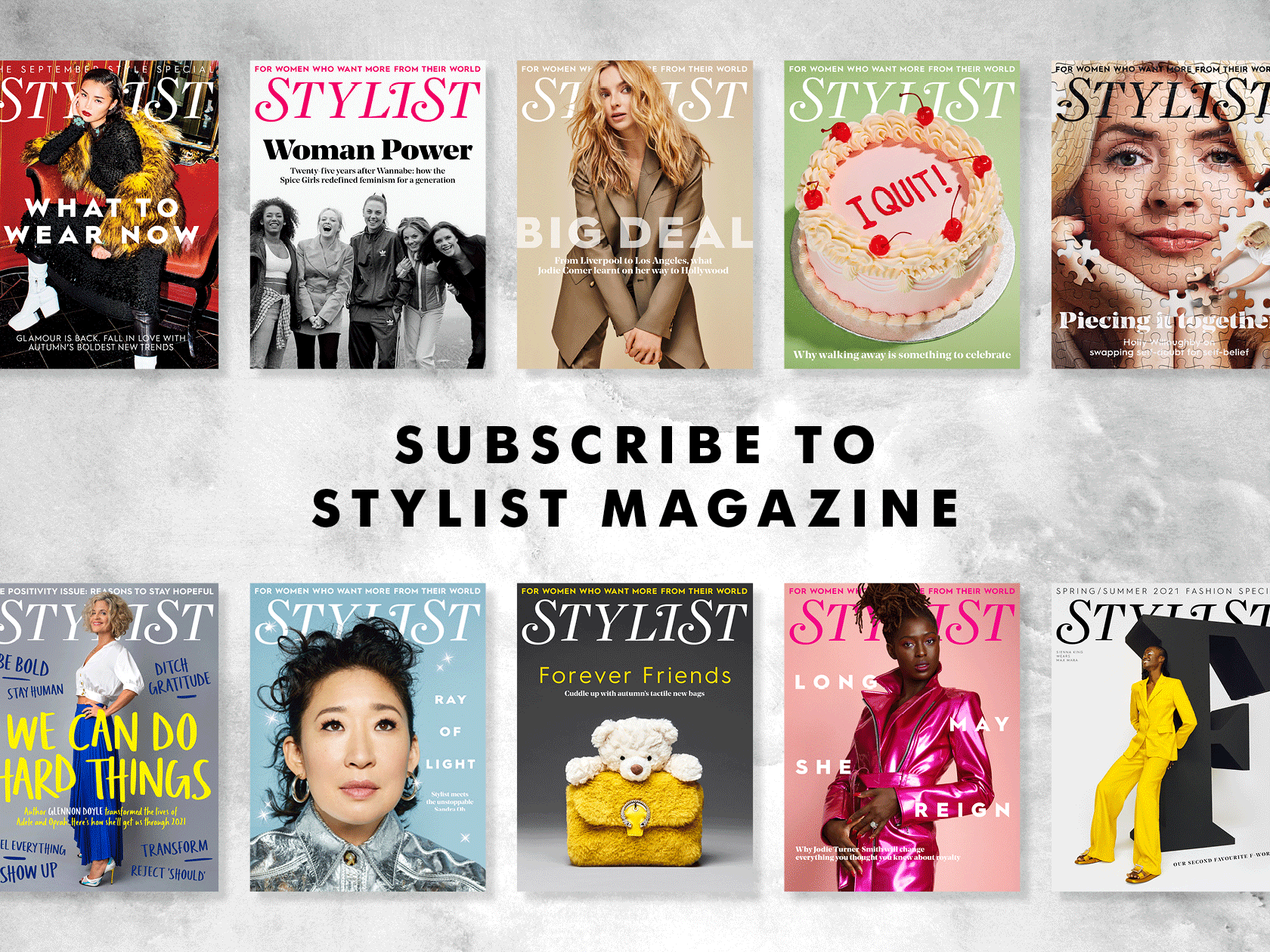 Stylist Magazine covers
