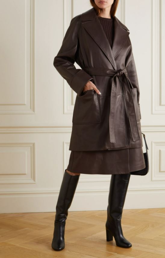 Adele Easy On Me Brown Leather Coat