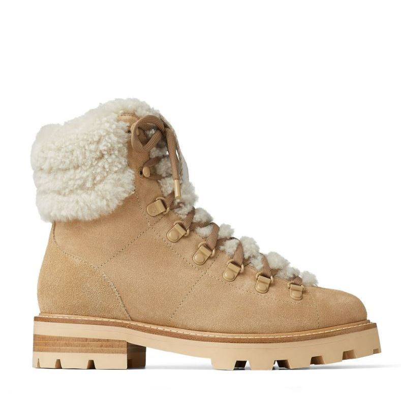 Fuzzy on sale hiking boots