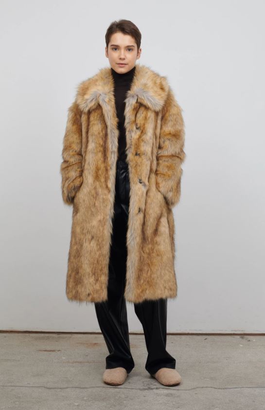 COS + Belted Faux Fur Coat