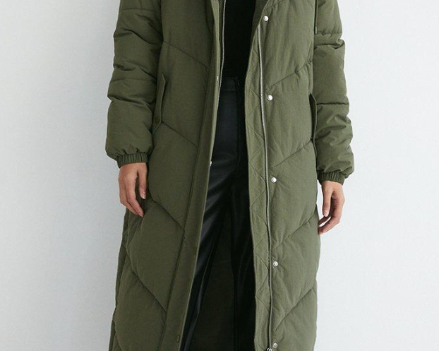 Warehouse maxi padded on sale coat