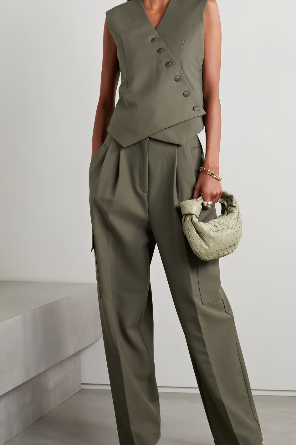 COS WIDE-LEG CARGO TROUSERS