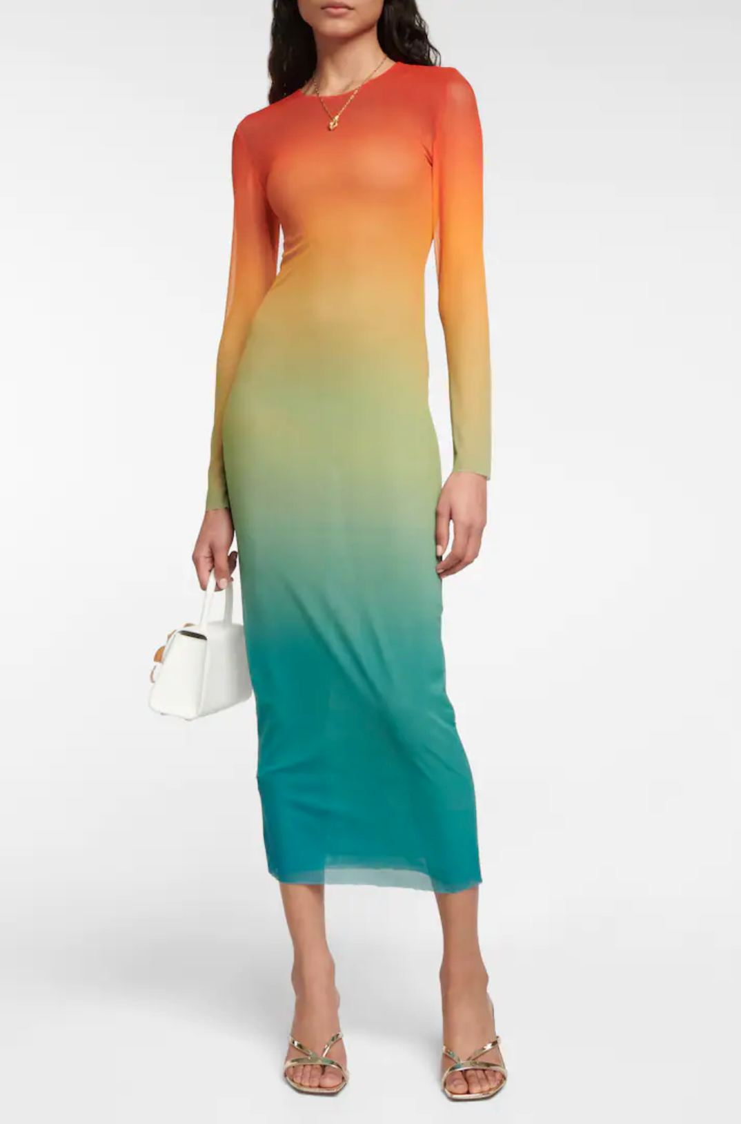 AFRM Oli Dress in Thermal Ombre