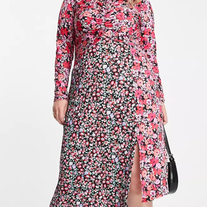 2022 Vibrant Floral Maxi Dress Plus
