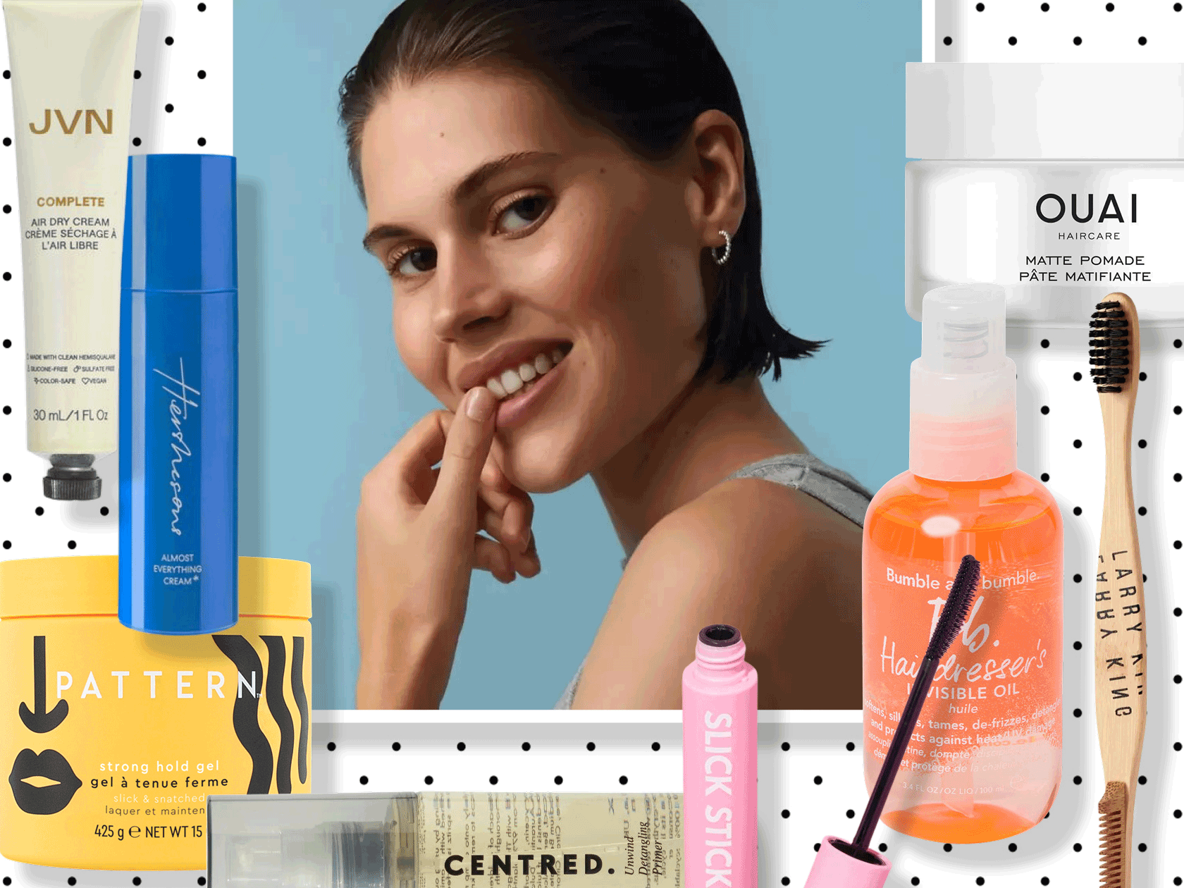 A slicked-back hair guide, plus the products worth using