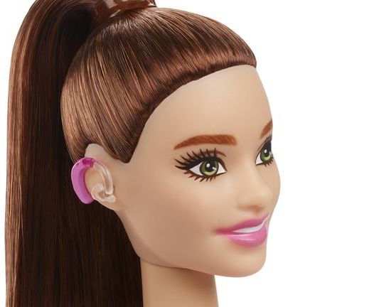 Barbie with 2024 hearing aid