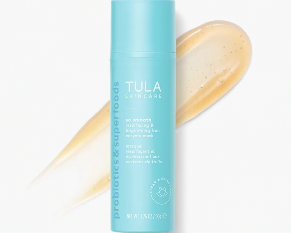 TULA Skin Care So Smooth Resurfacing & Brightening Fruit Enzyme Mask - Face  Mask to Smooth and Brighten Skin, Evens the Look of Skin Tone, 1.76 oz.