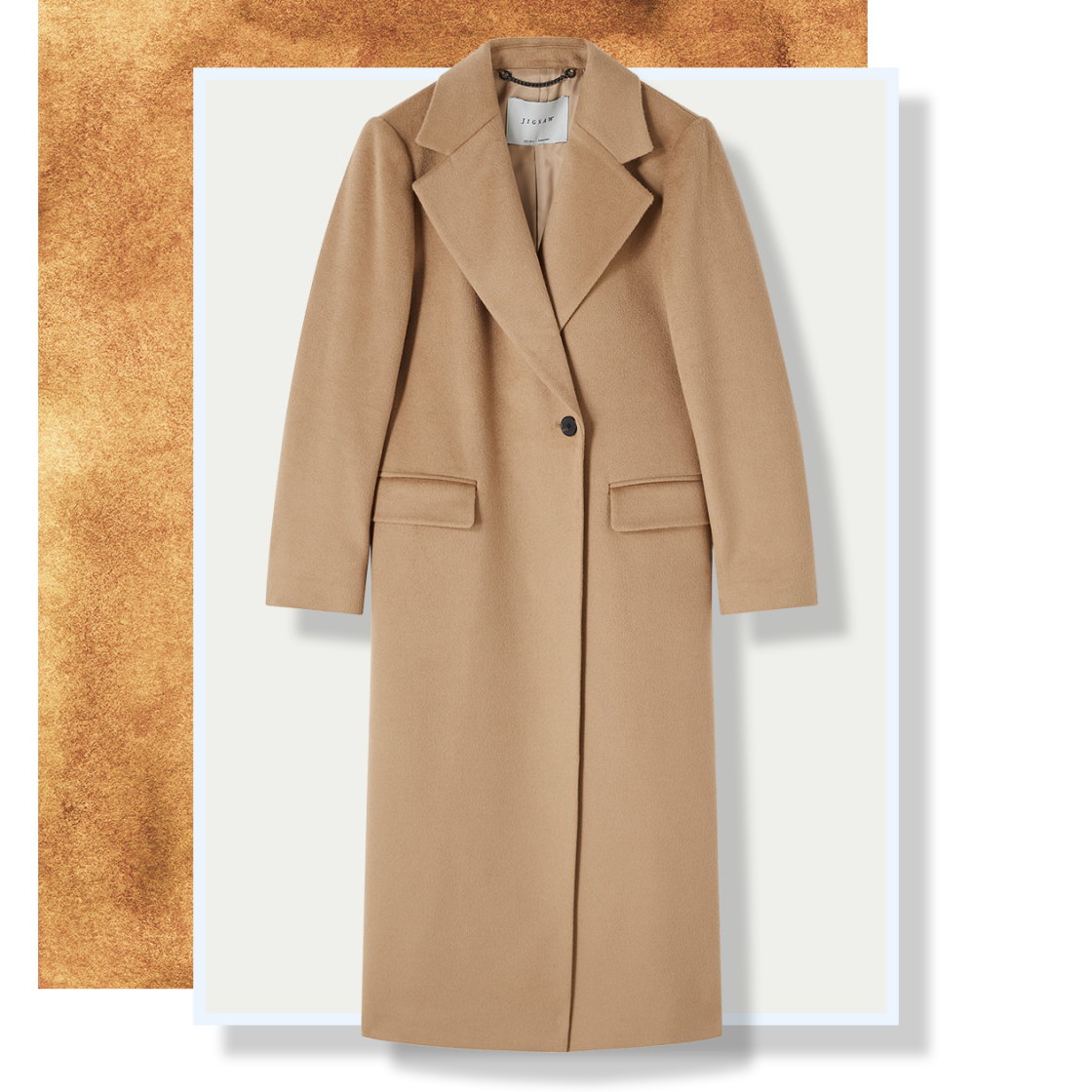 Jigsaw on sale camel coat