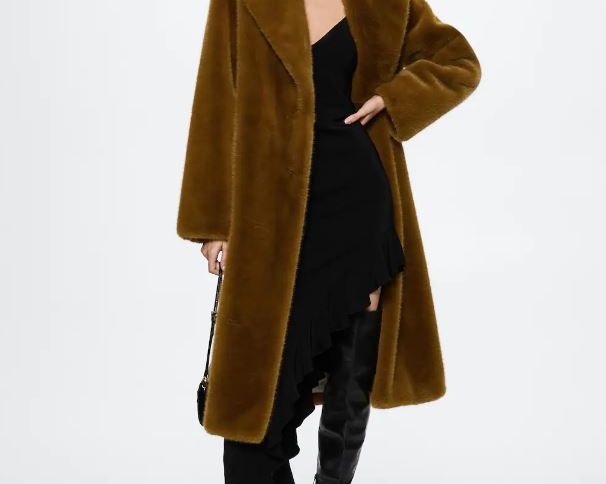 A Cosy Shearling Coat: Zara Double-Faced Faux Shearling Coat, 12 Zara Coats  Worth Wrapping Yourself in Throughout the Chilly Winter Months