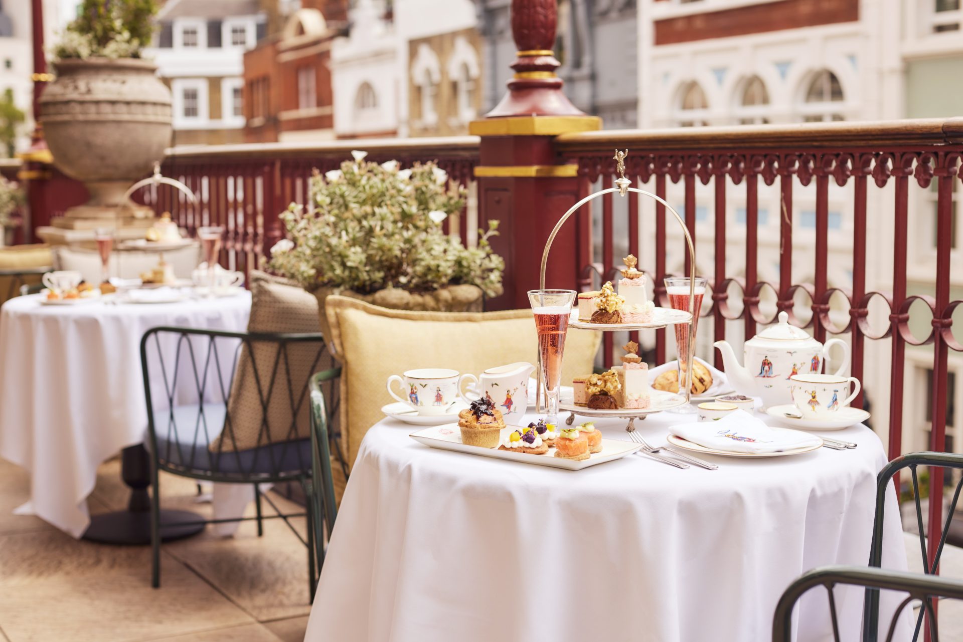 Afternoon Tea at Mariage Freres in Covent Garden, London Stock