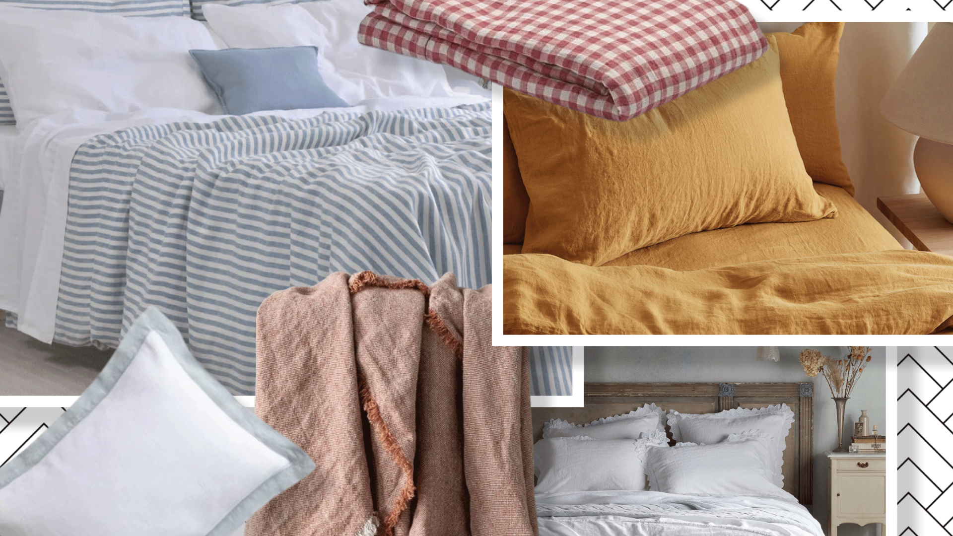 De bästa sängkläderna i linne för en touch av sommarchic