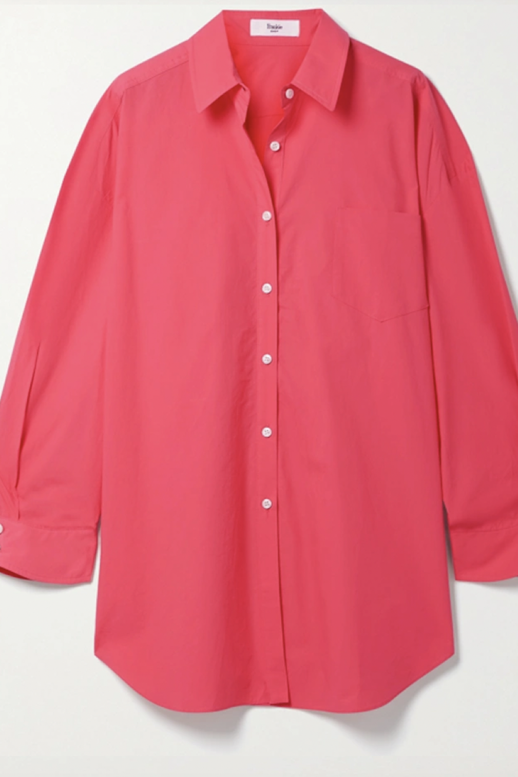 Fuchsia Accent Masculine Shirt - Women - Ready-to-Wear