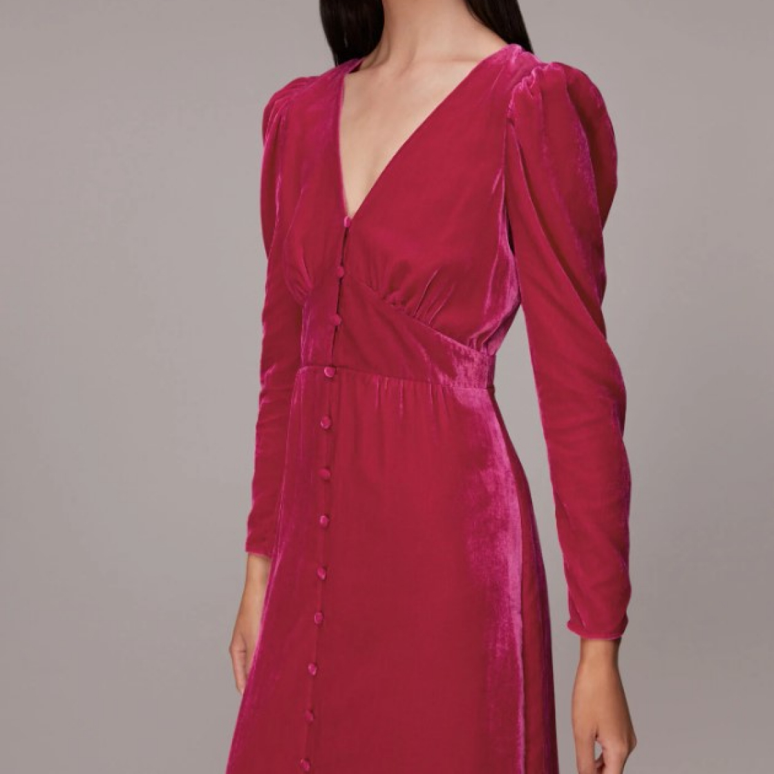 Whistles gabrielle best sale silk wrap dress