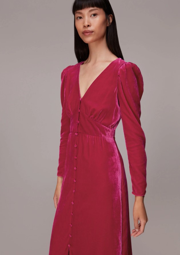 Whistles gabrielle silk hot sale wrap dress