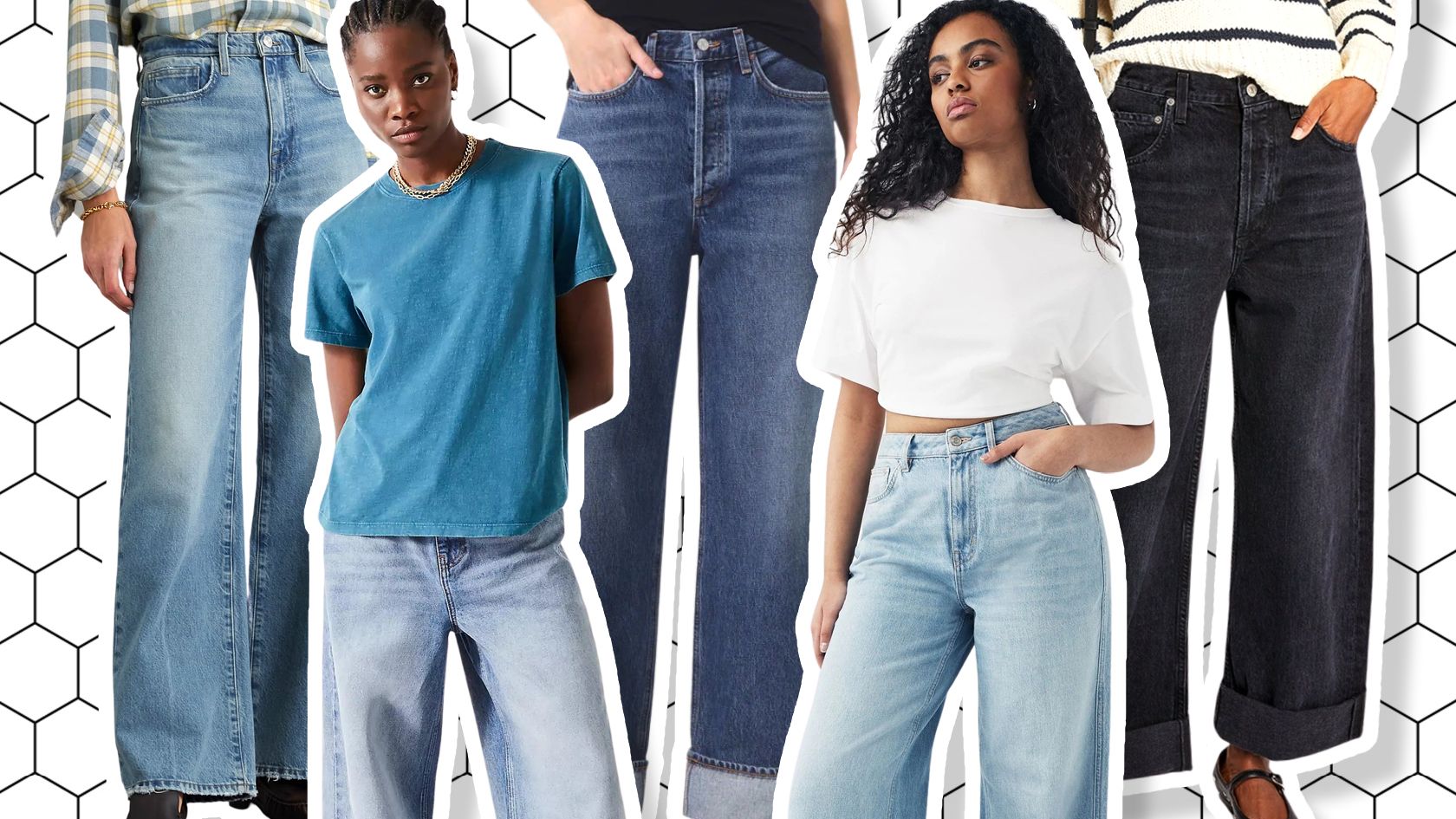Super high-waisted jeans are the jean style of the moment