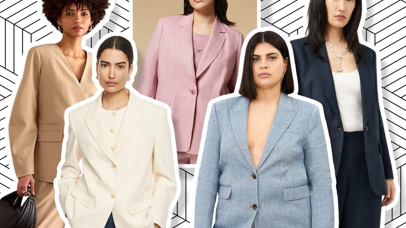 9 linen blazers that look chic while shielding you from the spring breeze